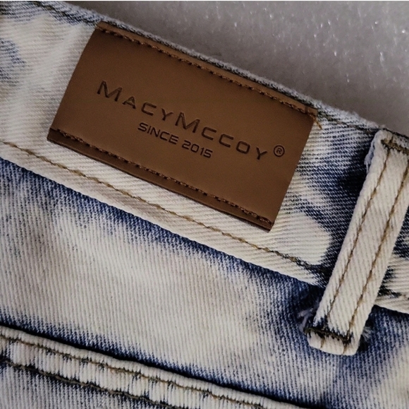 NWOT MacyMccoy (Australia) Wrap Style Assymetrical Denim Mini Skirt - Picture 5 of 12